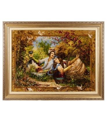 تابلو فرش نقشه تبریز ریز بافت اعلا ممتاز